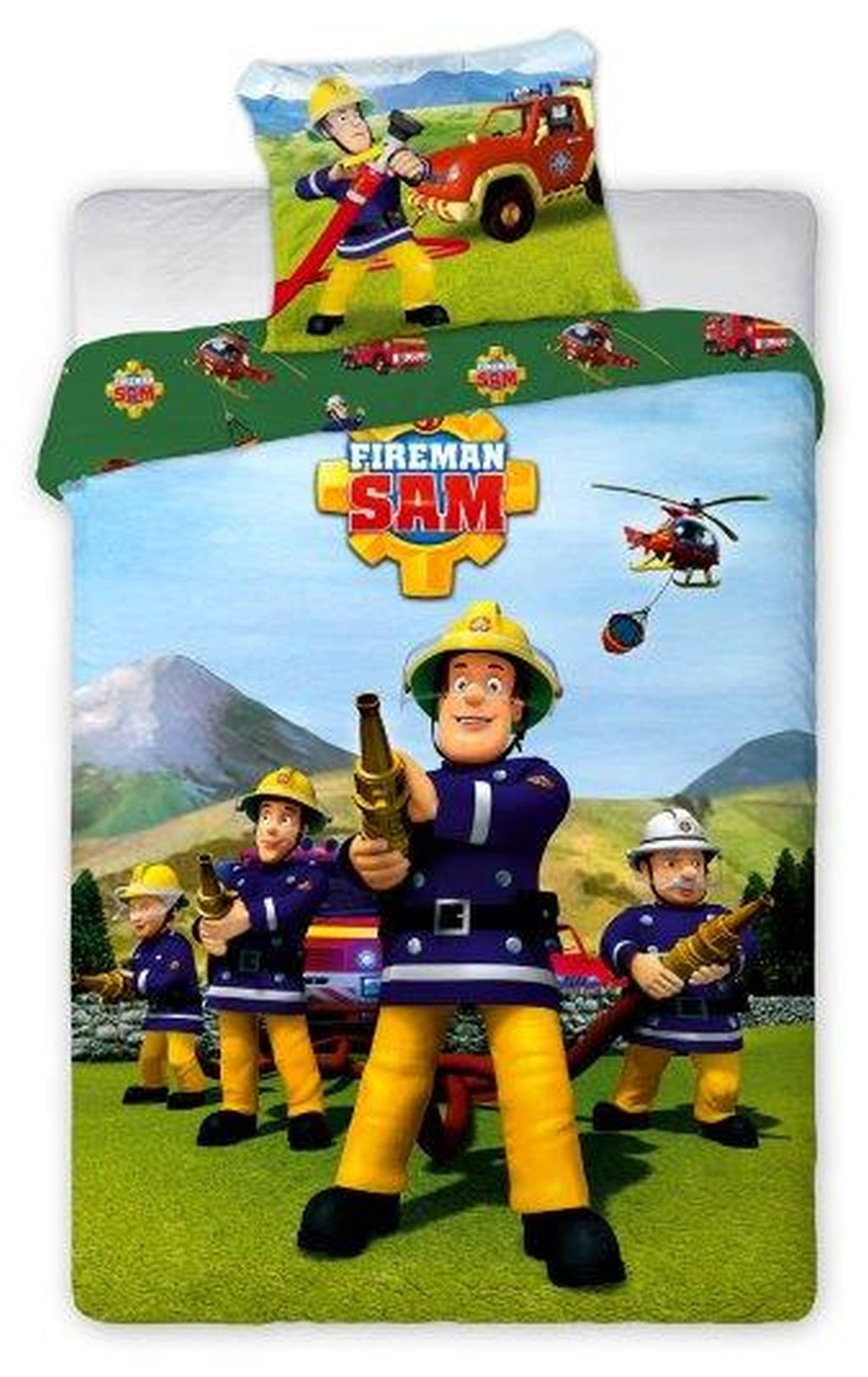 Kinderdekbedovertrek Fireman Sam 140x200 cm 