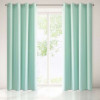 Ringgordijn licht mint 140x250cm x 2 stuks